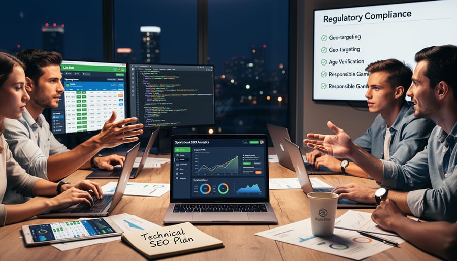 Smartphone showing sports betting interface on professional office desk